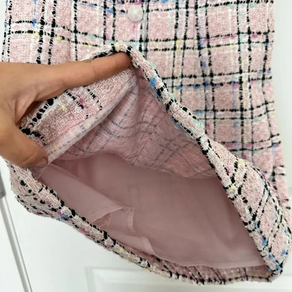 Endless Roses Plaid Tweed Mini Dress Vici & Madison NEW Size Medium - Picture 8 of 16